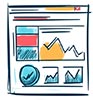 Small Business Website Redesign hand drawn image on a website redesign concept