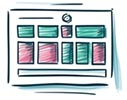 Small Business Website Redesign hand drawn image on a website redesign concept