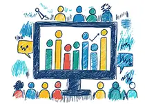 Google Ads Audience Hand drwan image of audience for a websites