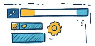 on-site optimisation hand drawn image of a search bar