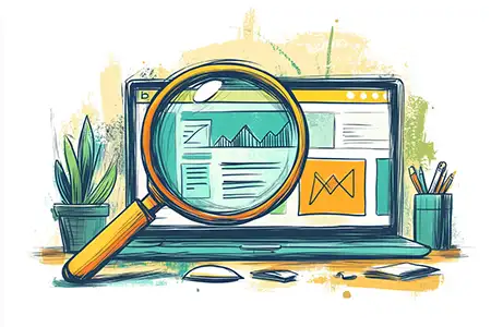 Meta Description best Practice hand drawn image representing a search listing
