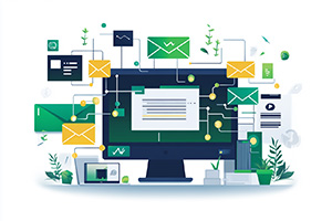 illustration of an interconnected website