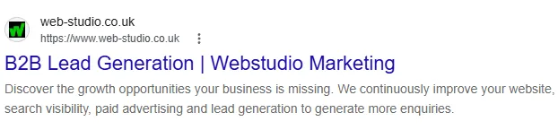 This is how it appears in Google This is how it appears in Google